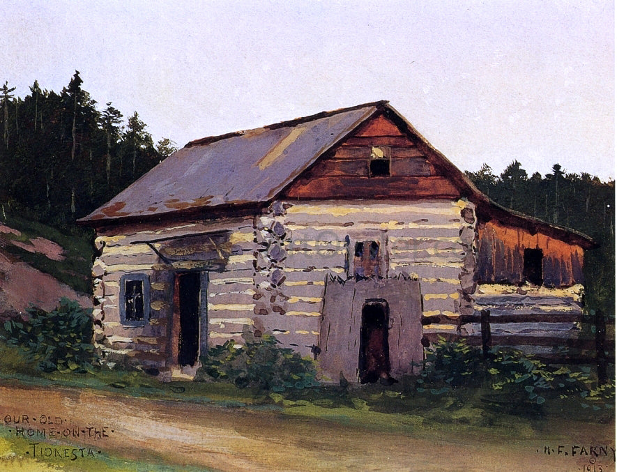 Henry F Farney Our Old Home on the Tionesta - Canvas Print