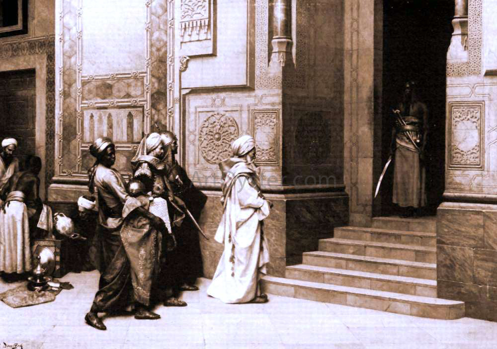 Ludwig Deutsch Outside the Palace - Canvas Print