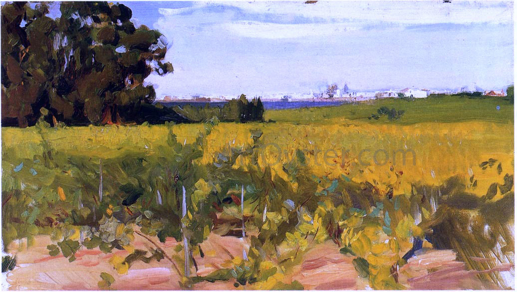 Joaquin Sorolla Y Bastida Outskirts of Seville - Canvas Print