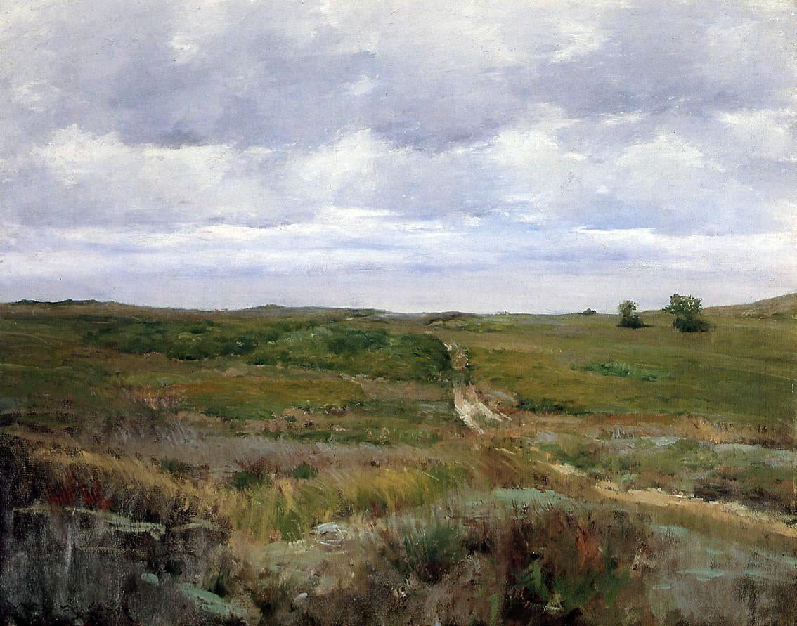 William Merritt Chase Over the Hills and Far Away - Canvas Print
