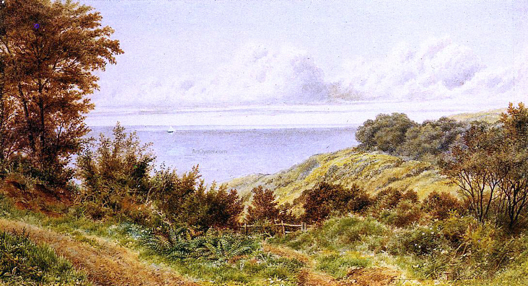 William Trost Richards Overlooking the Coast - Canvas Print