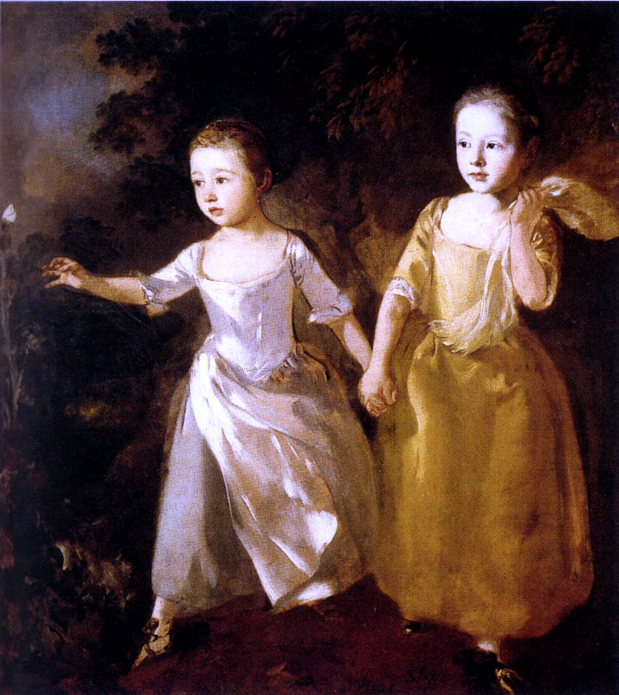 Thomas Gainsborough Painter's Daughters - Canvas Print