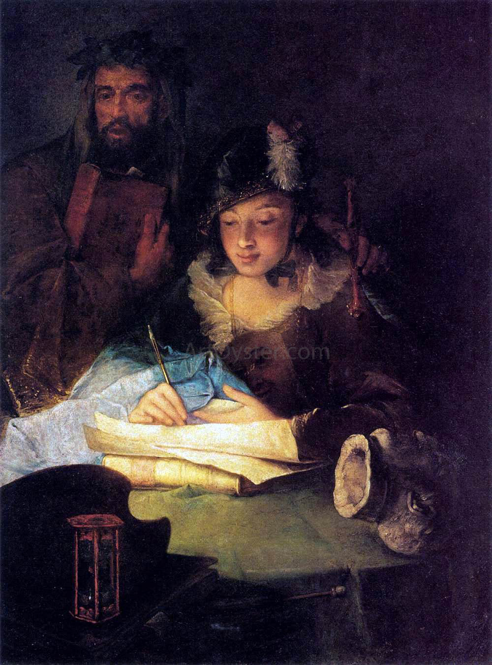 Alessandro Longhi Painting and Merit - Canvas Print