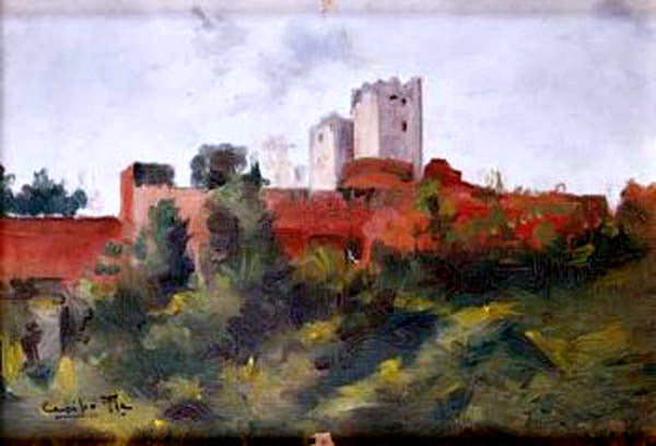 Cecilio Pla y Gallardo Paisaje - Canvas Print