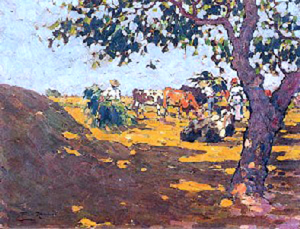 Alberto Pla Y Rubio Paisaje - Canvas Print