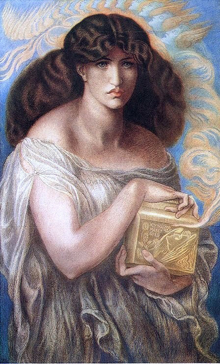 Dante Gabriel Rossetti Pandora - Canvas Print