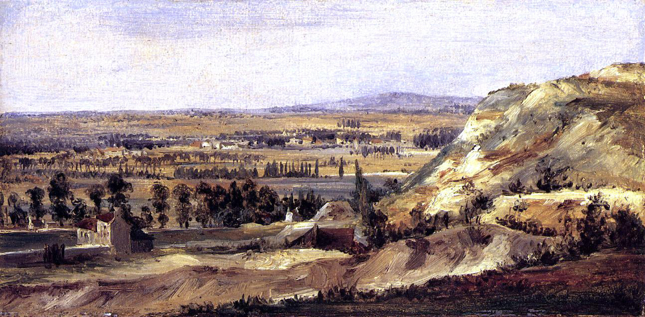 Theodore Rousseau Panoramic Landscape - Canvas Print