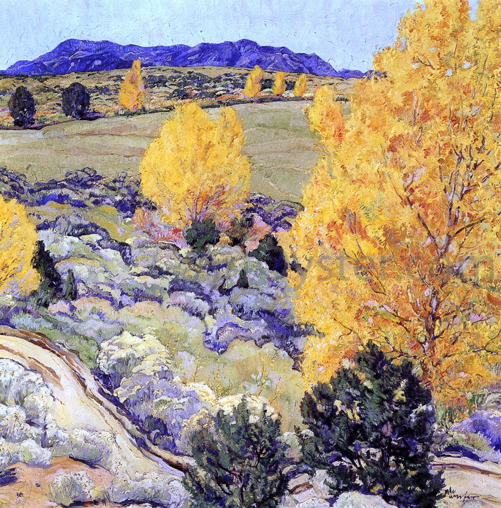 Walter Ufer Panoramic Landscape - Canvas Print