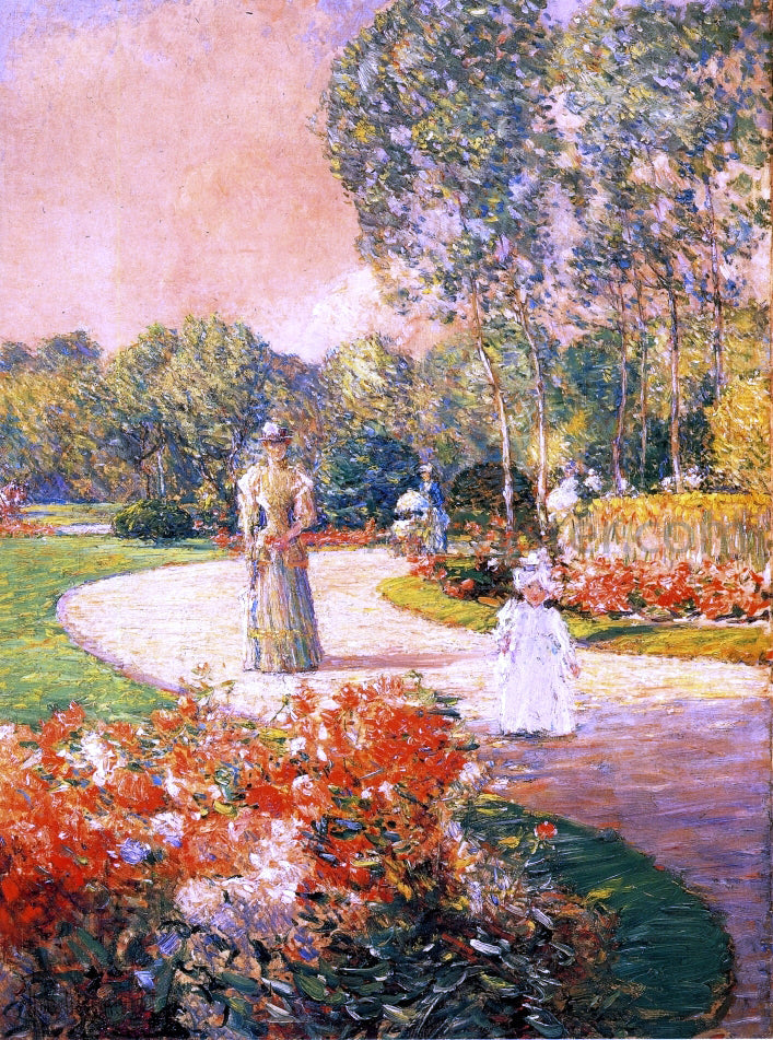 Frederick Childe Hassam Parc Monceau, Paris - Canvas Print