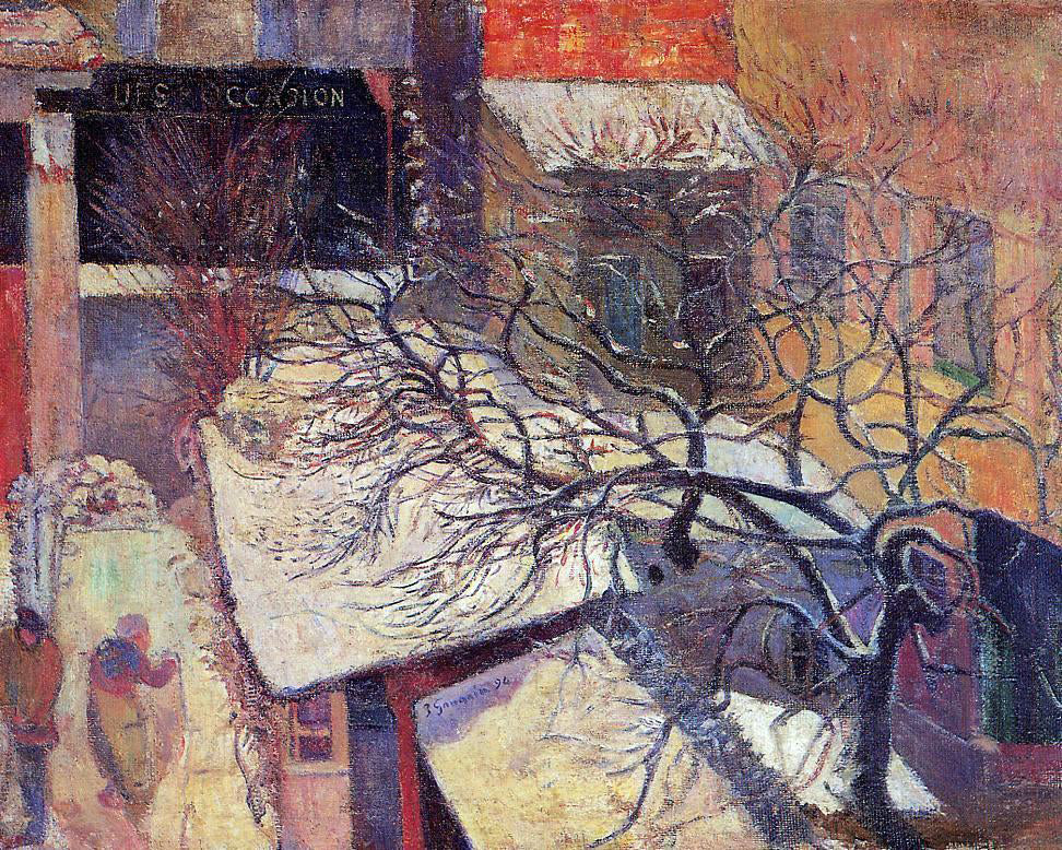 Paul Gauguin Paris in the Snow - Canvas Print