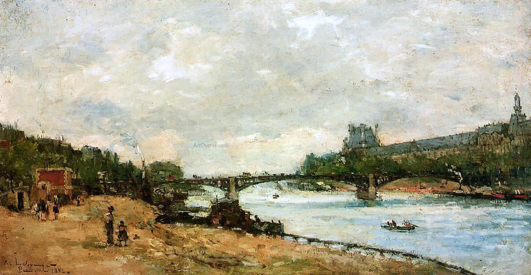Albert Lebourg Paris, the Bridge of Saint-Peres - Canvas Print