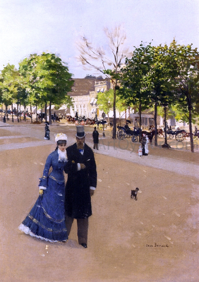 Jean-Georges Beraud Parisian Street Scene - Canvas Print