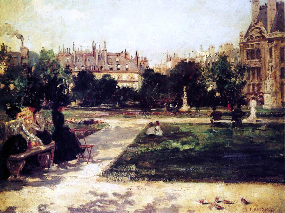 Theodore Robinson Park Scene - Canvas Print
