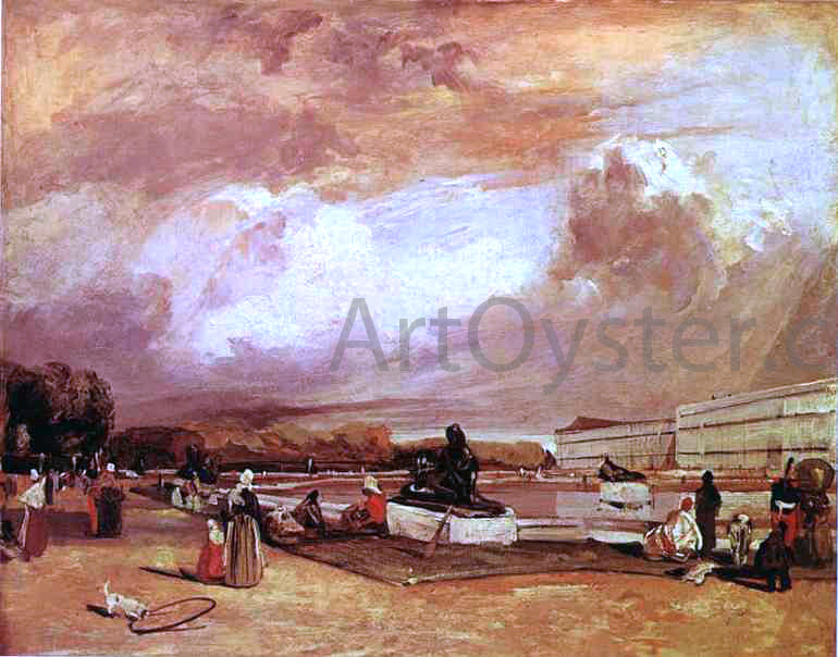 Richard Parkes Bonington Parlerre d'eau a Versailles - Canvas Print