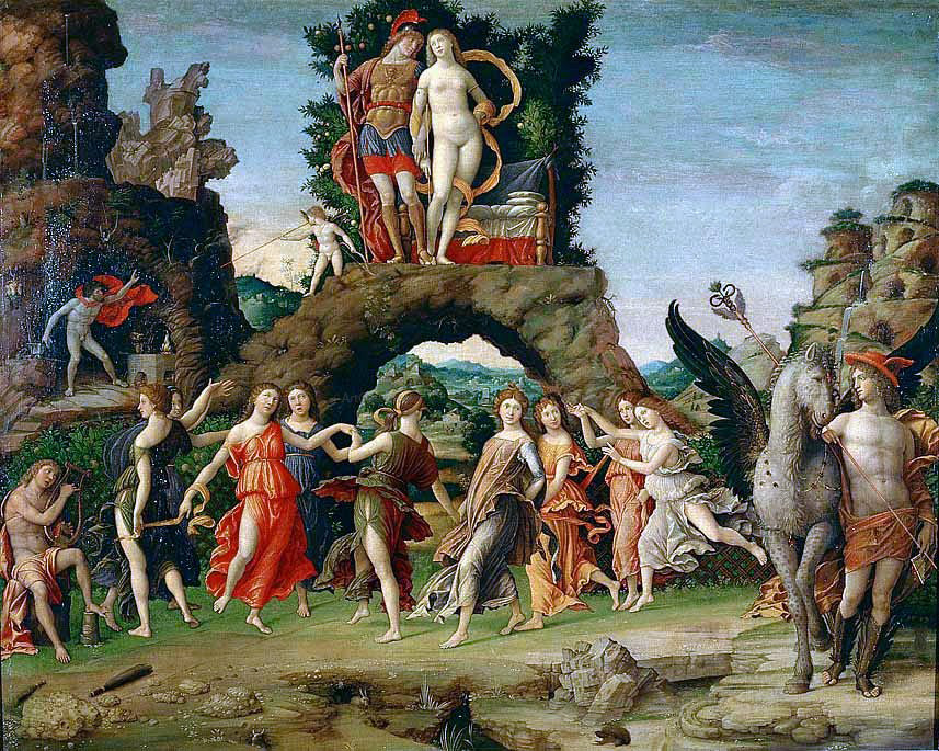 Andrea Mantegna Parnassus - Canvas Print