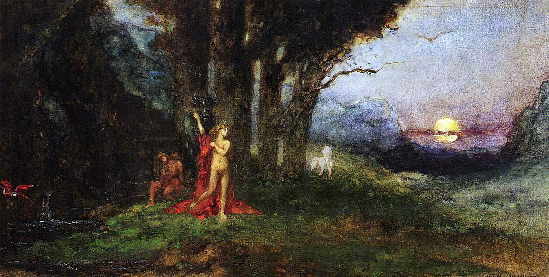 Gustave Moreau Pasiphae and the Bull - Canvas Print