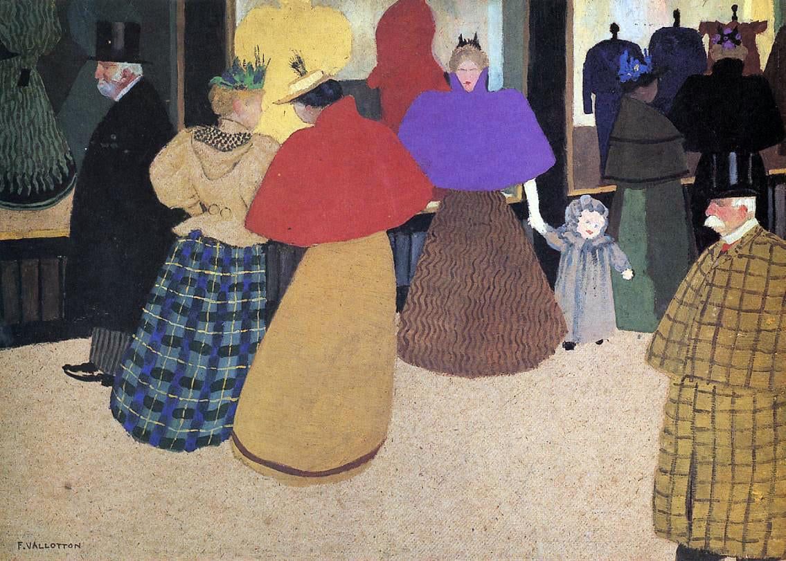 Felix Vallotton Passerby (also known as Street Scene) - Canvas Print