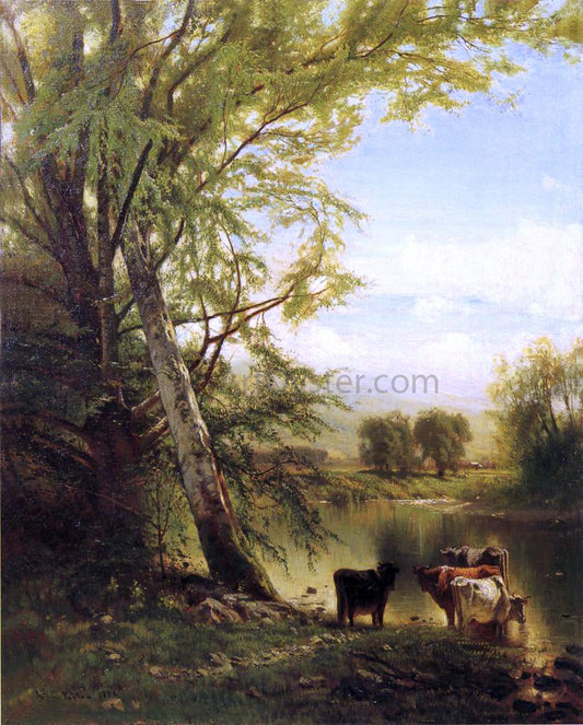 Arthur Parton Pastoral Landscape - Canvas Print