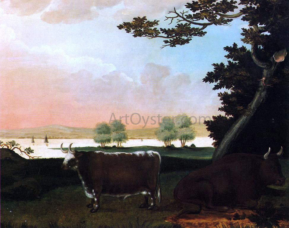 Ammi Phillips Pastoral Landscape - Canvas Print