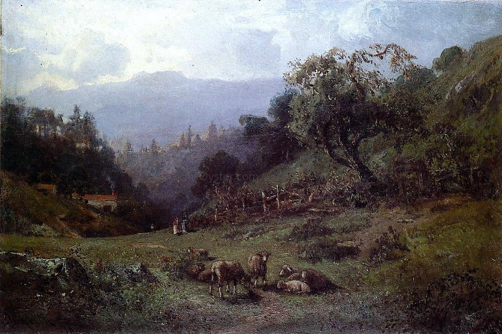 William Keith Pastoral Landscape - Canvas Print