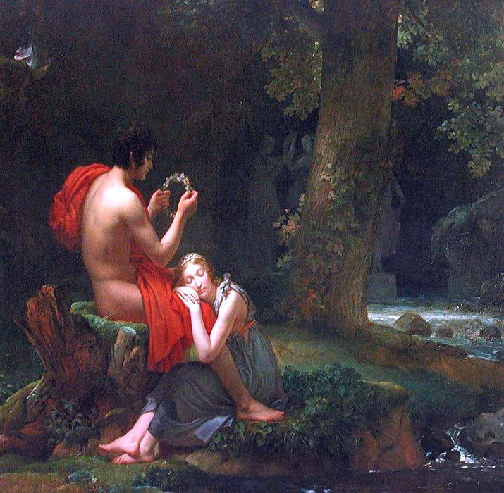 Francois Gerard Pastorale - Canvas Print