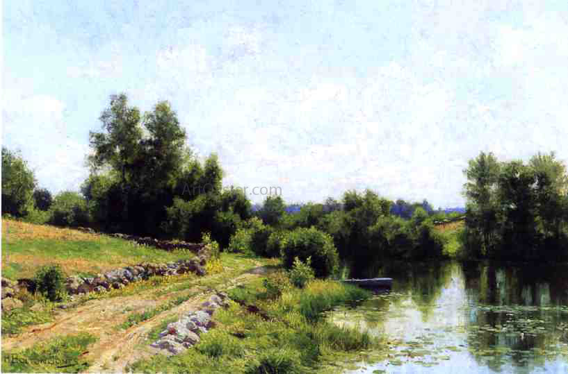 Hugh Bolton Jones Path Along the River - Canvas Print