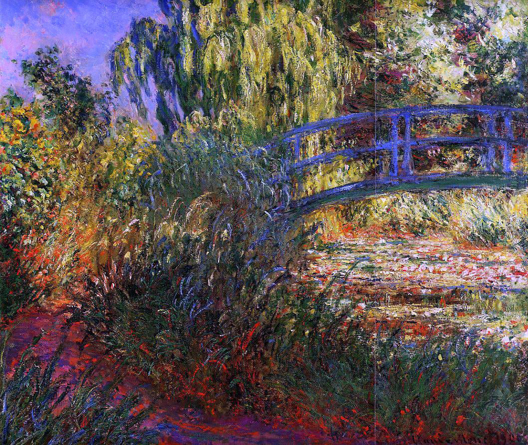 Claude Oscar Monet A Path along the Water-Lily Pond - Canvas Print