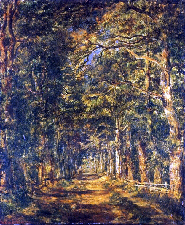 Charles Leroux Path Among the Trees at Souliers - Canvas Print