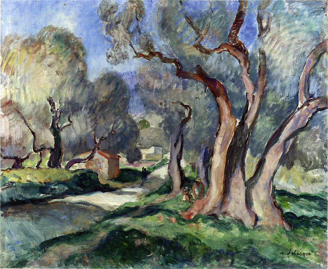 Henri Lebasque Path Among the Olive Trees - Canvas Print