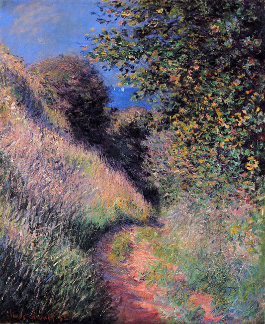Claude Oscar Monet A Path at Pourville - Canvas Print
