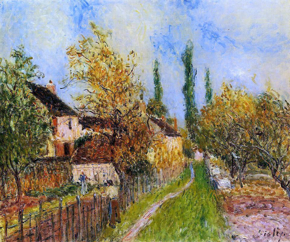 Alfred Sisley Path at Sablons - Canvas Print