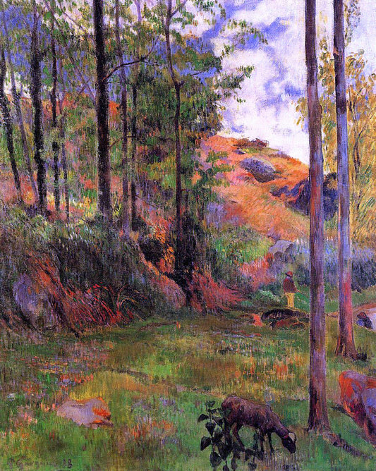 Paul Gauguin Path Down to the Aven - Canvas Print