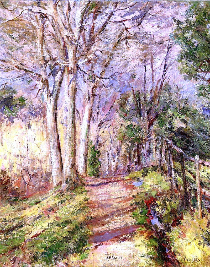 Theodore Robinson Path in Frascati - Canvas Print