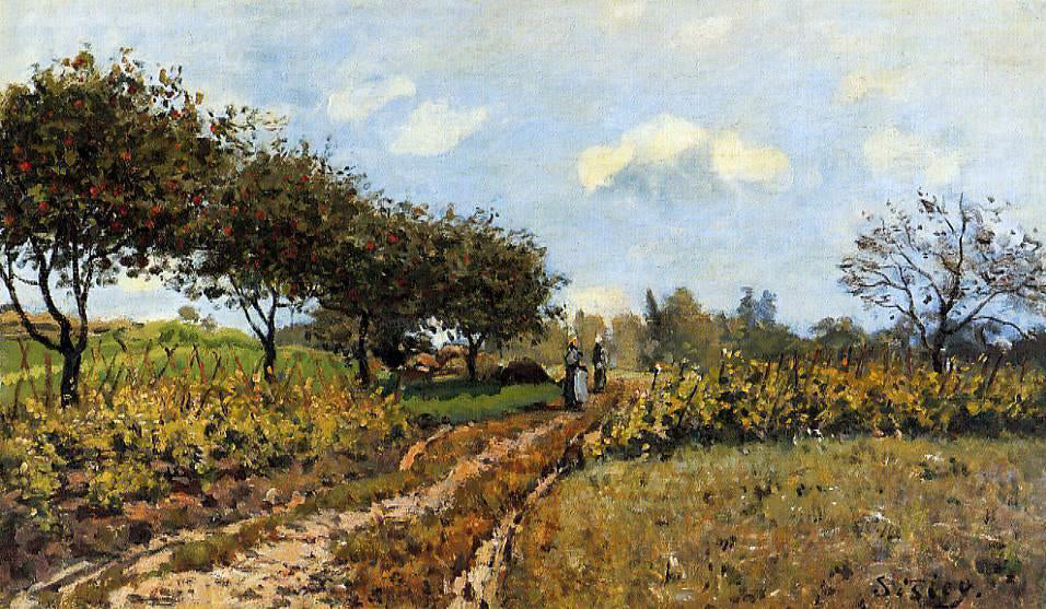 Alfred Sisley Path in the Country - Canvas Print