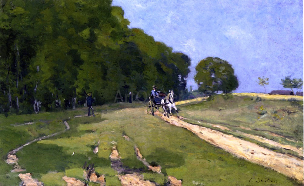 Alfred Sisley Path near the Parc de Courances - Canvas Print