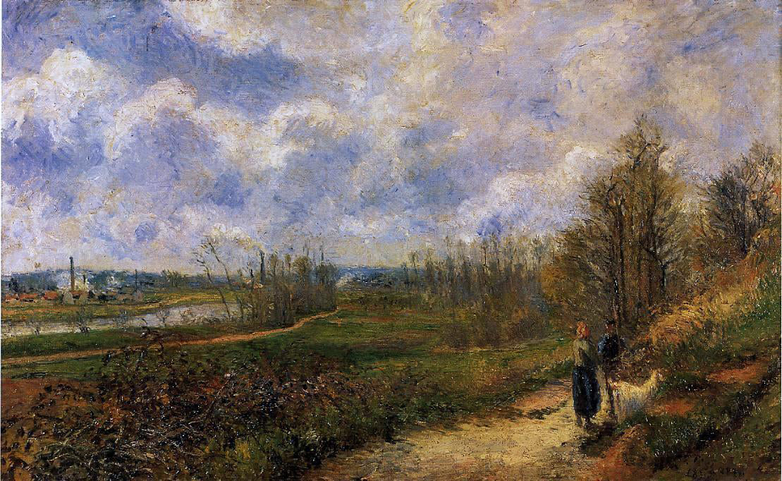 Camille Pissarro Path to Le Chou, Pontoise - Canvas Print