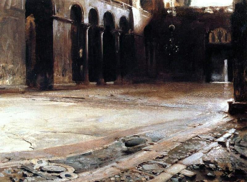 John Singer Sargent Pavement of St. Mark's - Canvas Print