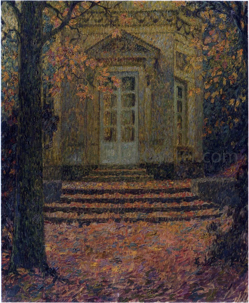 Henri Le Sidaner Pavilion of Music in Autumn - Canvas Print