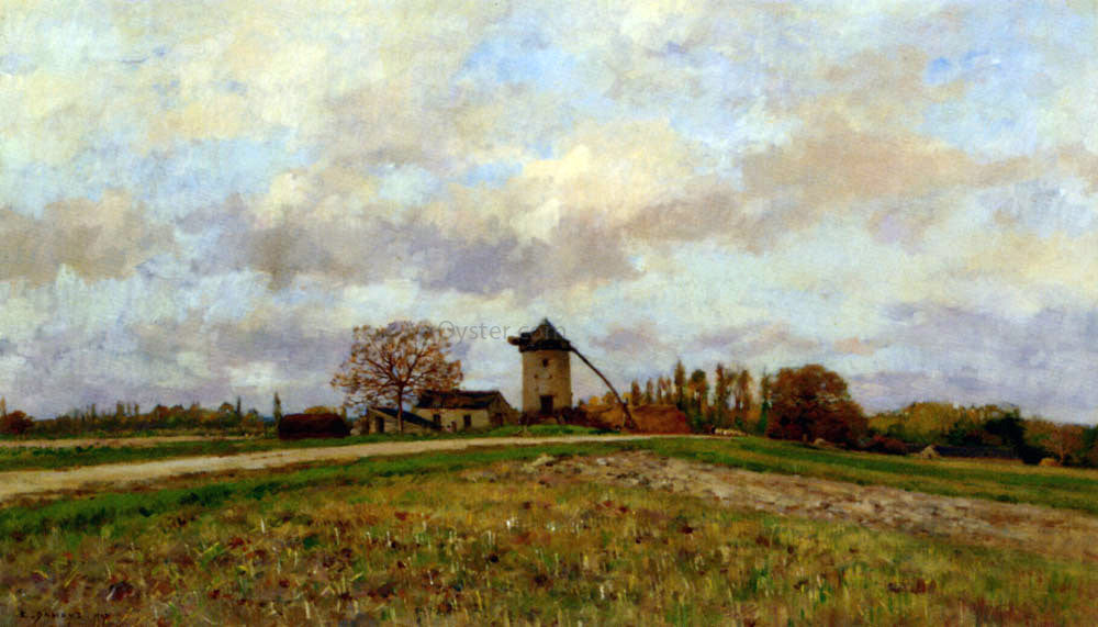 Pierre-Emmanuel Damoye Paysage Au Moulin - Canvas Print