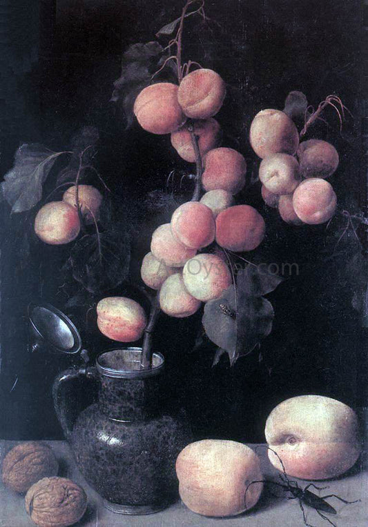 Georg Flegel Peaches - Canvas Print