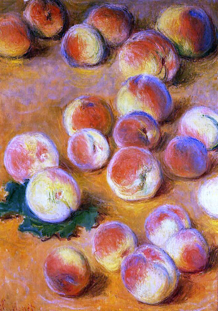 Claude Oscar Monet Peaches - Canvas Print