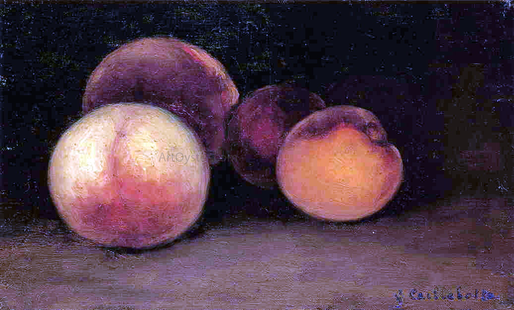 Gustave Caillebotte Peaches, Nectarines and Apricots - Canvas Print