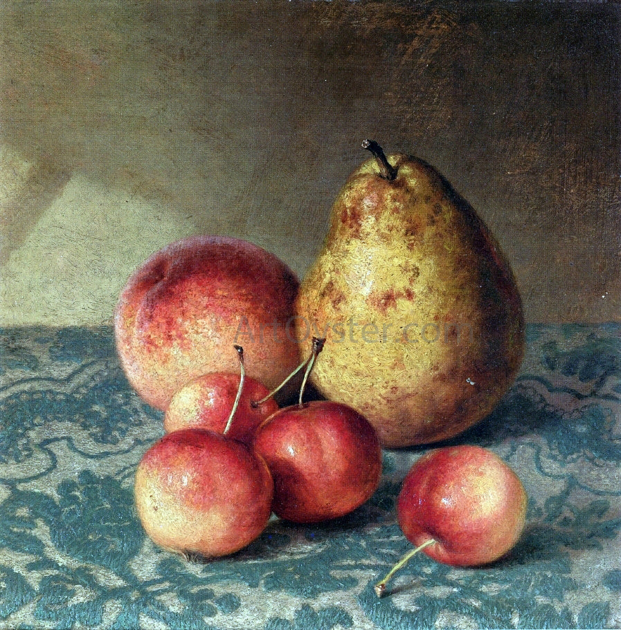 Robert Spear Dunning Pear, Peach and Cherries - Canvas Print