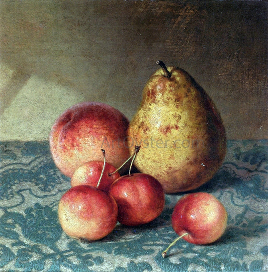 Robert Spear Dunning Pear, Peach and Cherries - Canvas Print
