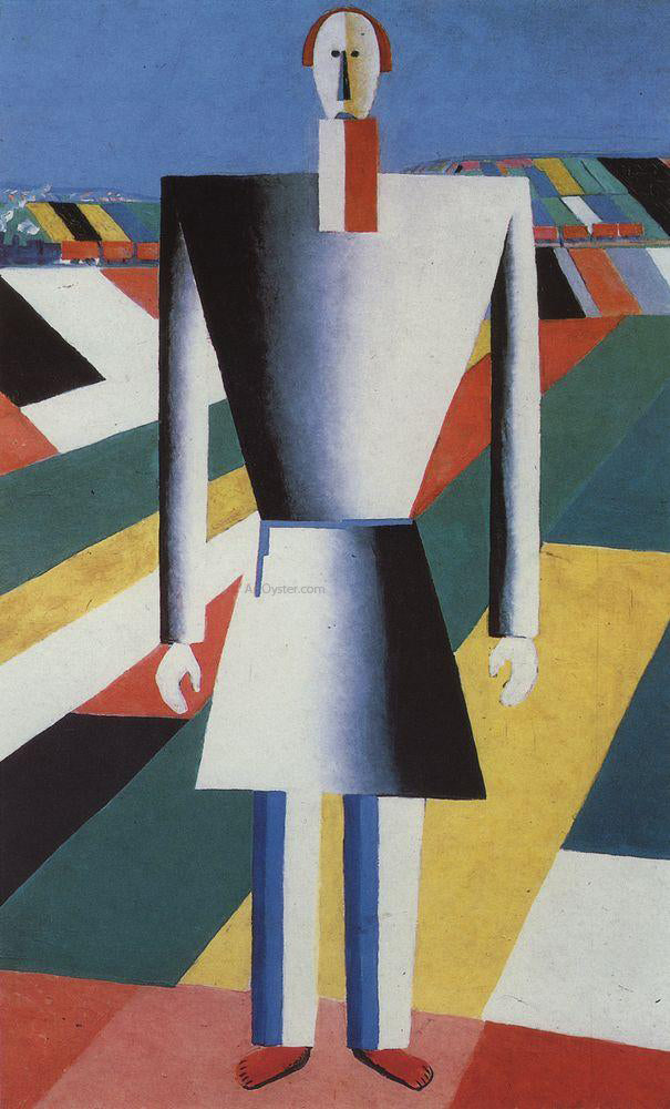 Kazimir Malevich Peasant in the Fields - Canvas Print