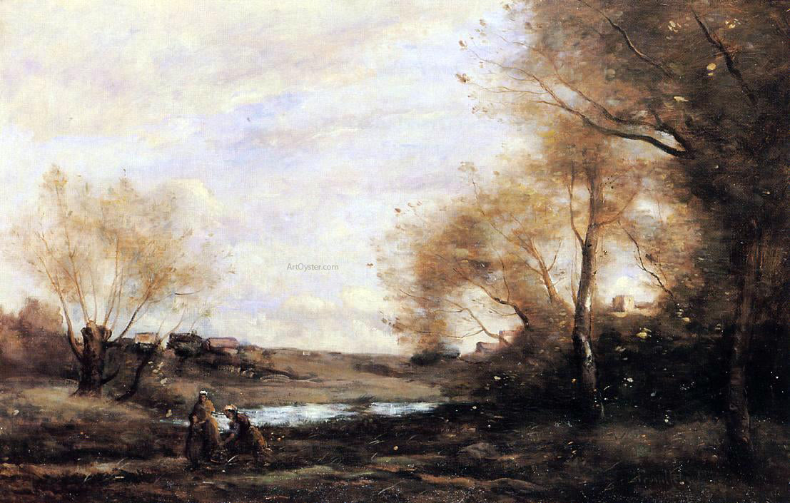Paul Desire Trouillebert Peasant Village - Canvas Print