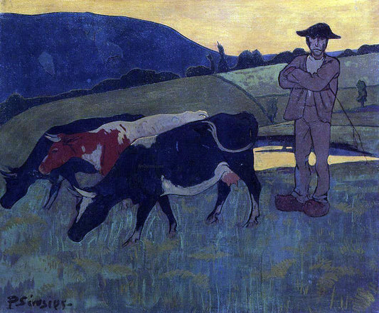 Paul Serusier Peasant with Three Crows - Canvas Print