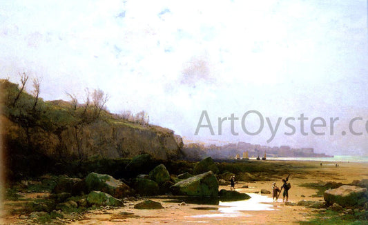 Gustave Castan Pecheurs A Douarnenez - Canvas Print
