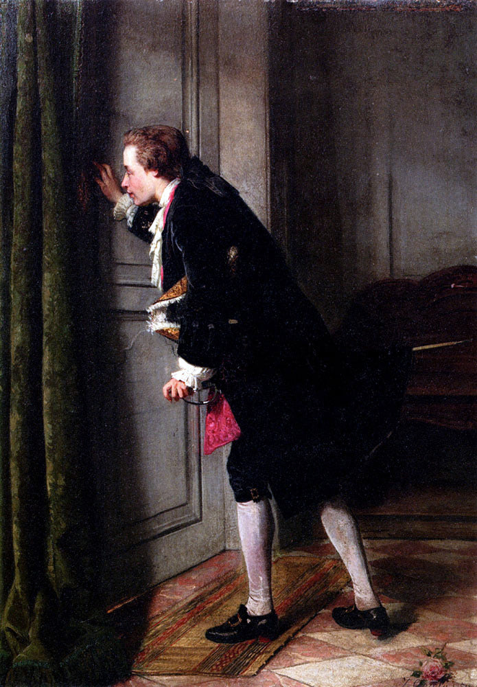 Jean Carolus Peeping Tom - Canvas Print