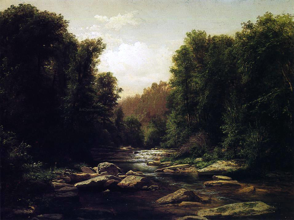 George Hetzel Pennsylvania Mountain Stream - Canvas Print